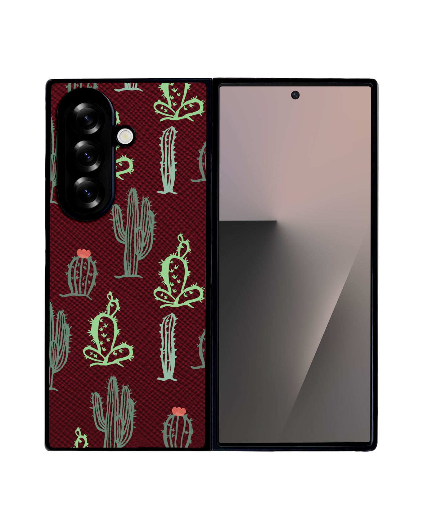 Android Flip / Fold Leather Grip - Cactus