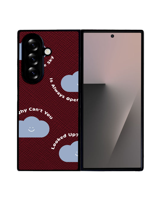 Android Flip / Fold Leather Grip - Dark Cloud