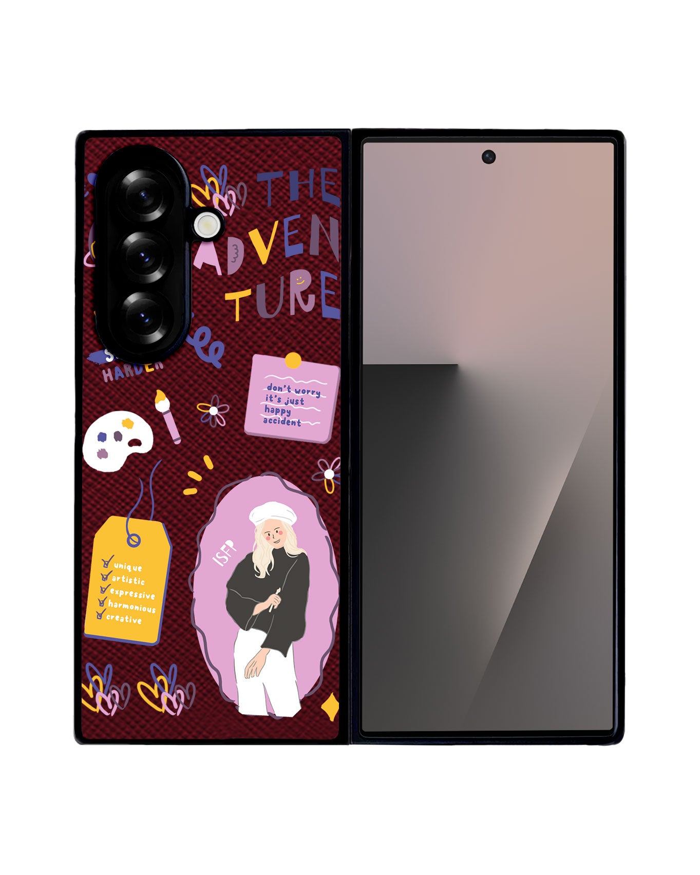 Android Flip / Fold Leather Grip - ISFP