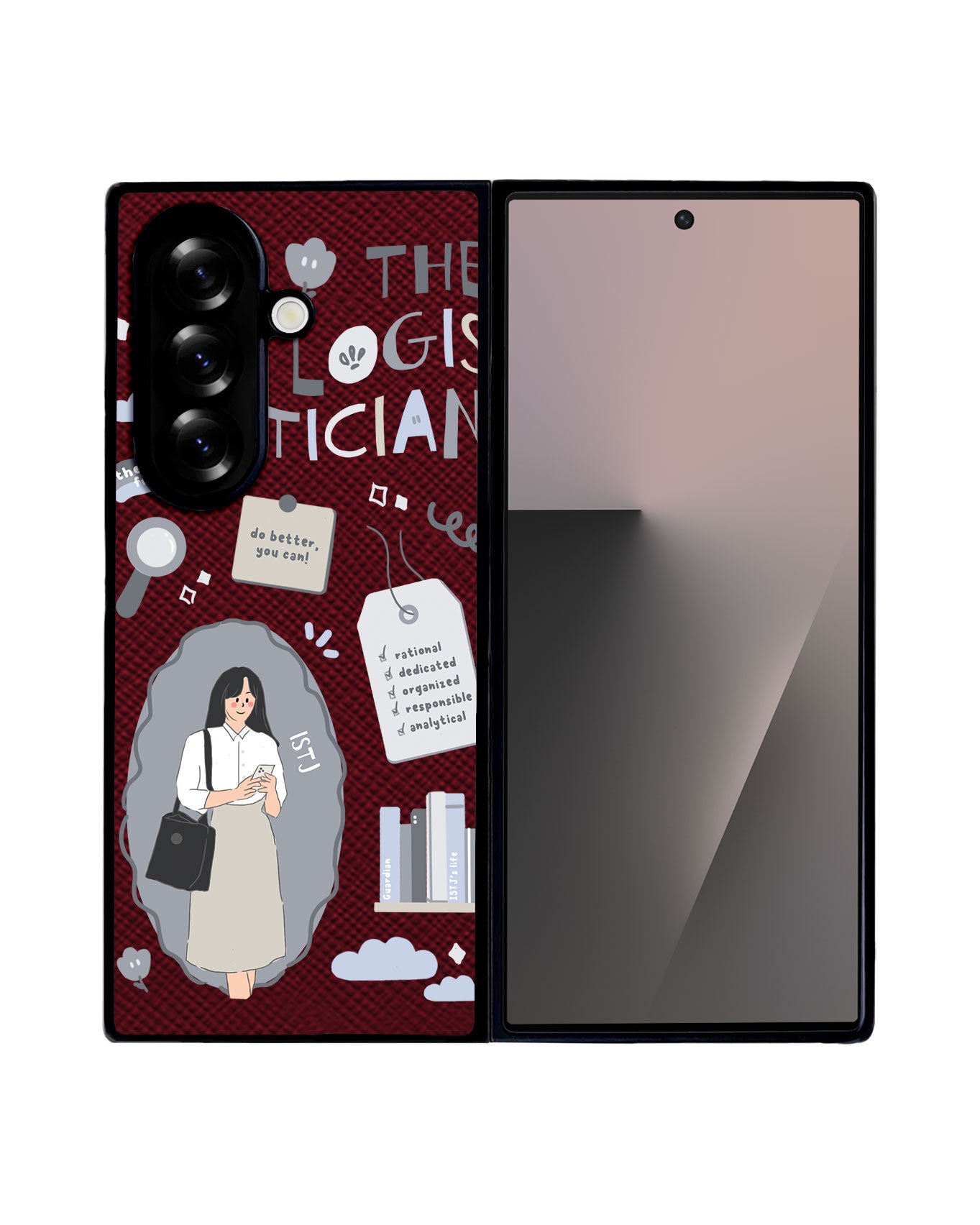 Android Flip / Fold Leather Grip - ISTJ