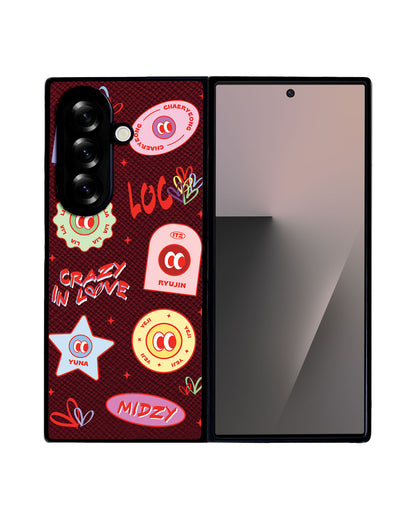 Android Flip / Fold Leather Grip - Itzy Sticker Pack