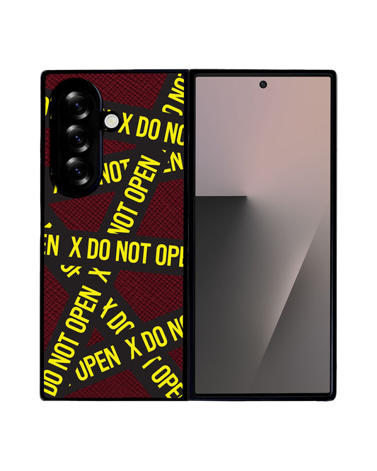 Android Flip / Fold Leather Grip - Do Not Open 1.0