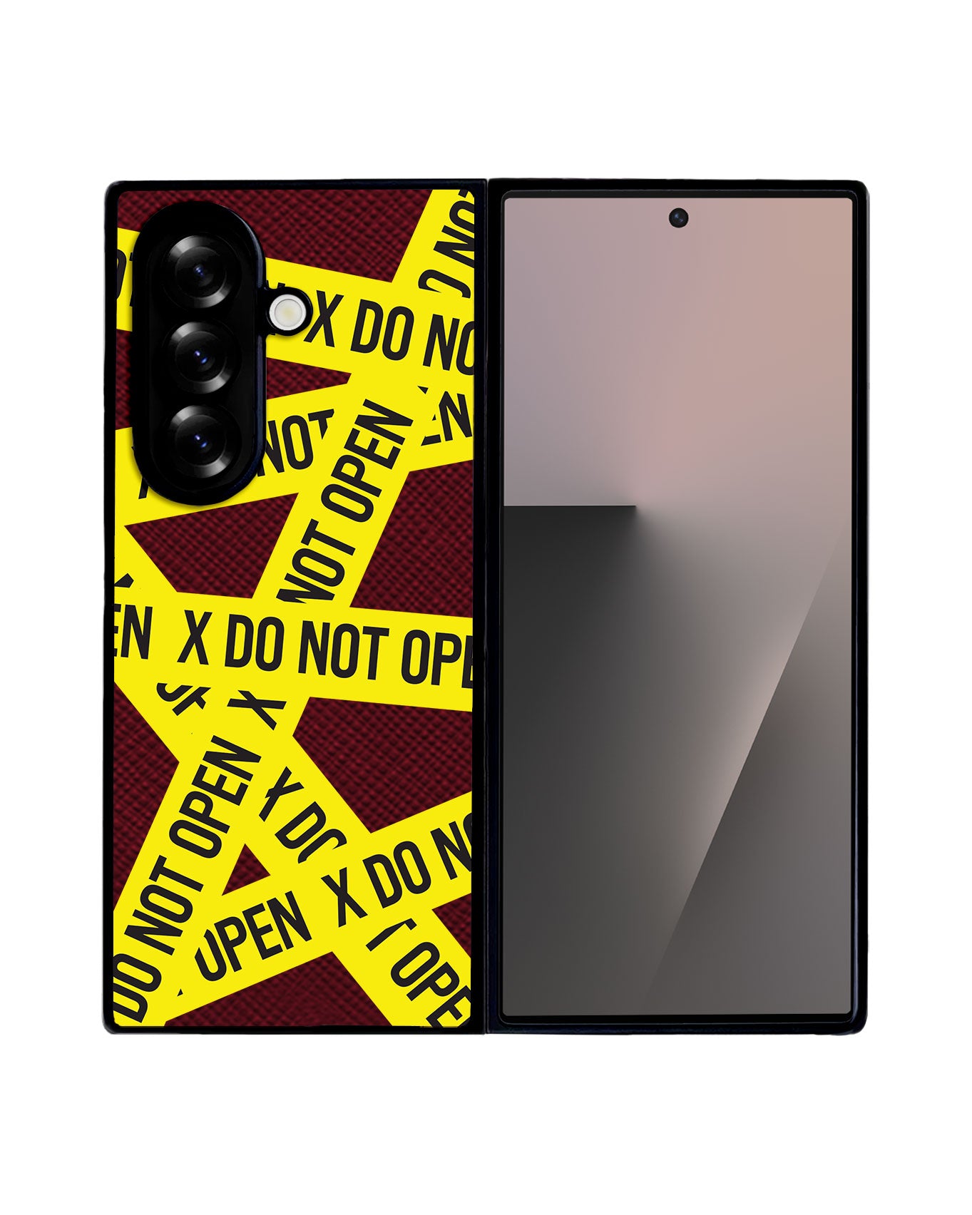 Android Flip / Fold Leather Grip - Do Not Open 2.0