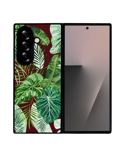 Android Flip / Fold Leather Grip - Rainforest