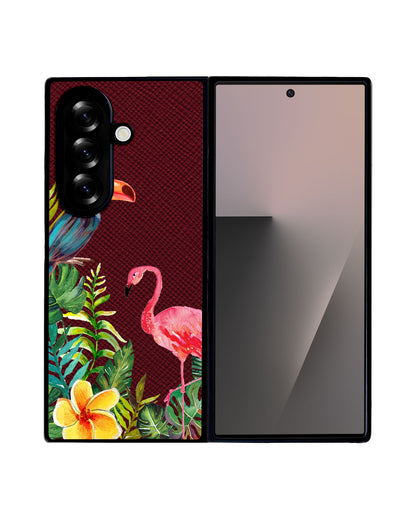 Android Flip / Fold Leather Grip - Tropical