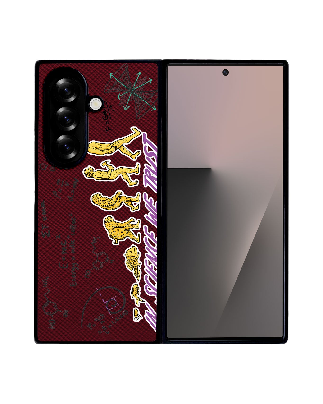 Android Flip / Fold Leather Grip - Science 1.0