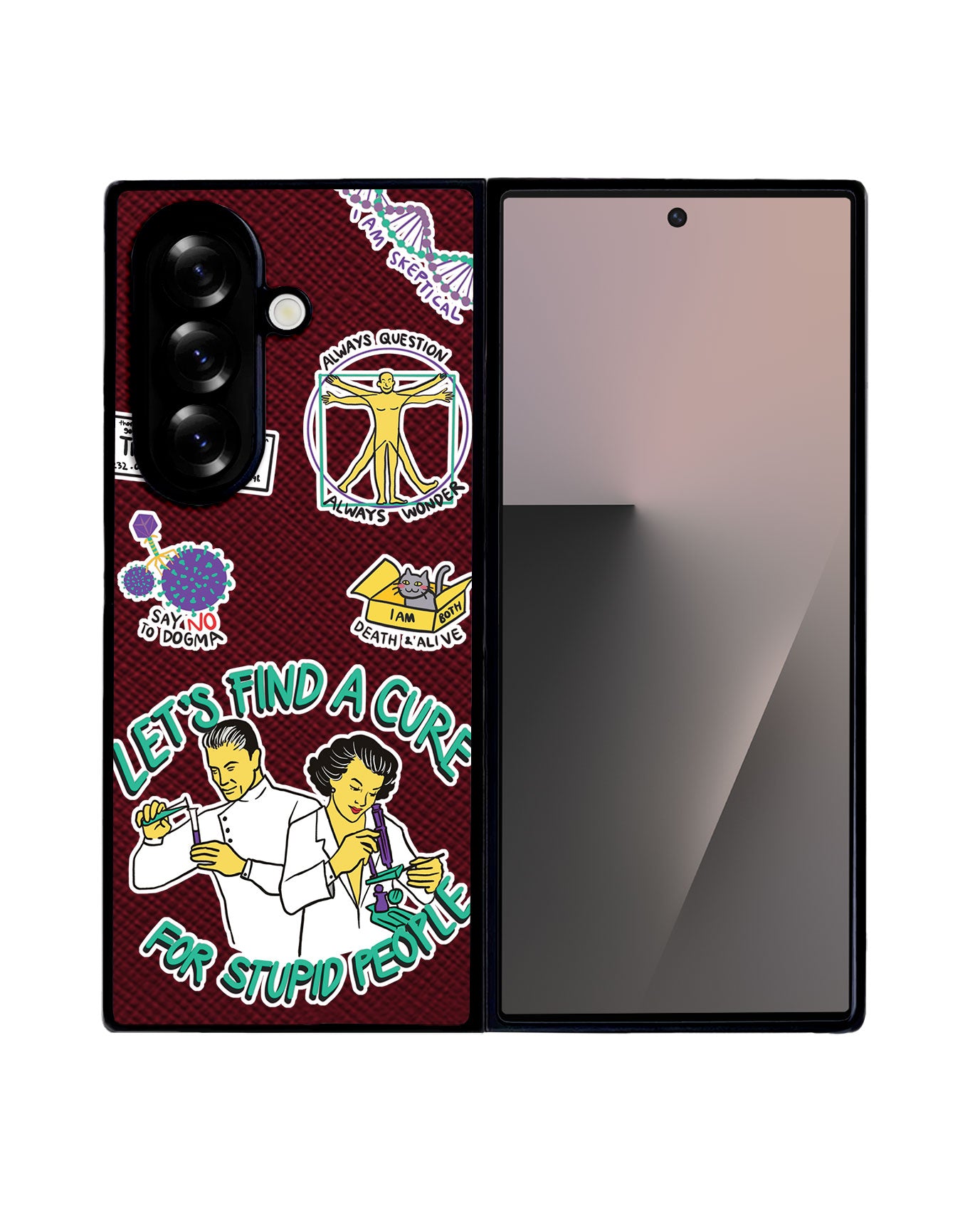 Android Flip / Fold Leather Grip - Science 2.0