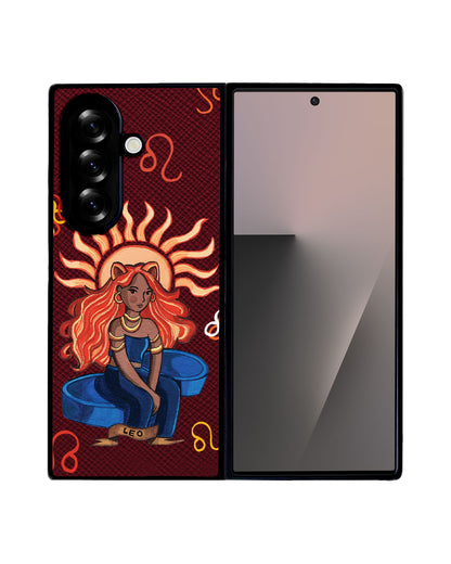 Android Flip / Fold Leather Grip - Leo