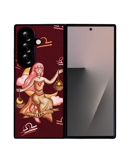 Android Flip / Fold Leather Grip - Libra