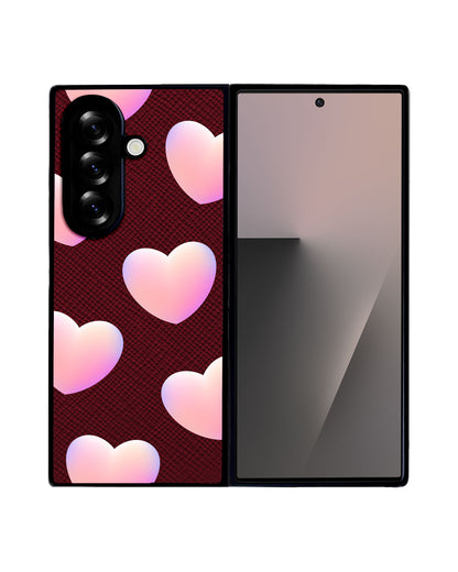 Android Flip / Fold Leather Grip - Love Shapes