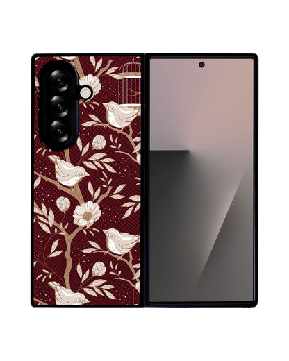 Android Flip / Fold Leather Grip - Lovebird Monochrome 3.0