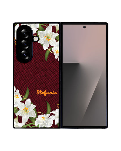 Android Flip / Fold Leather Grip - May Lily of The Valley
