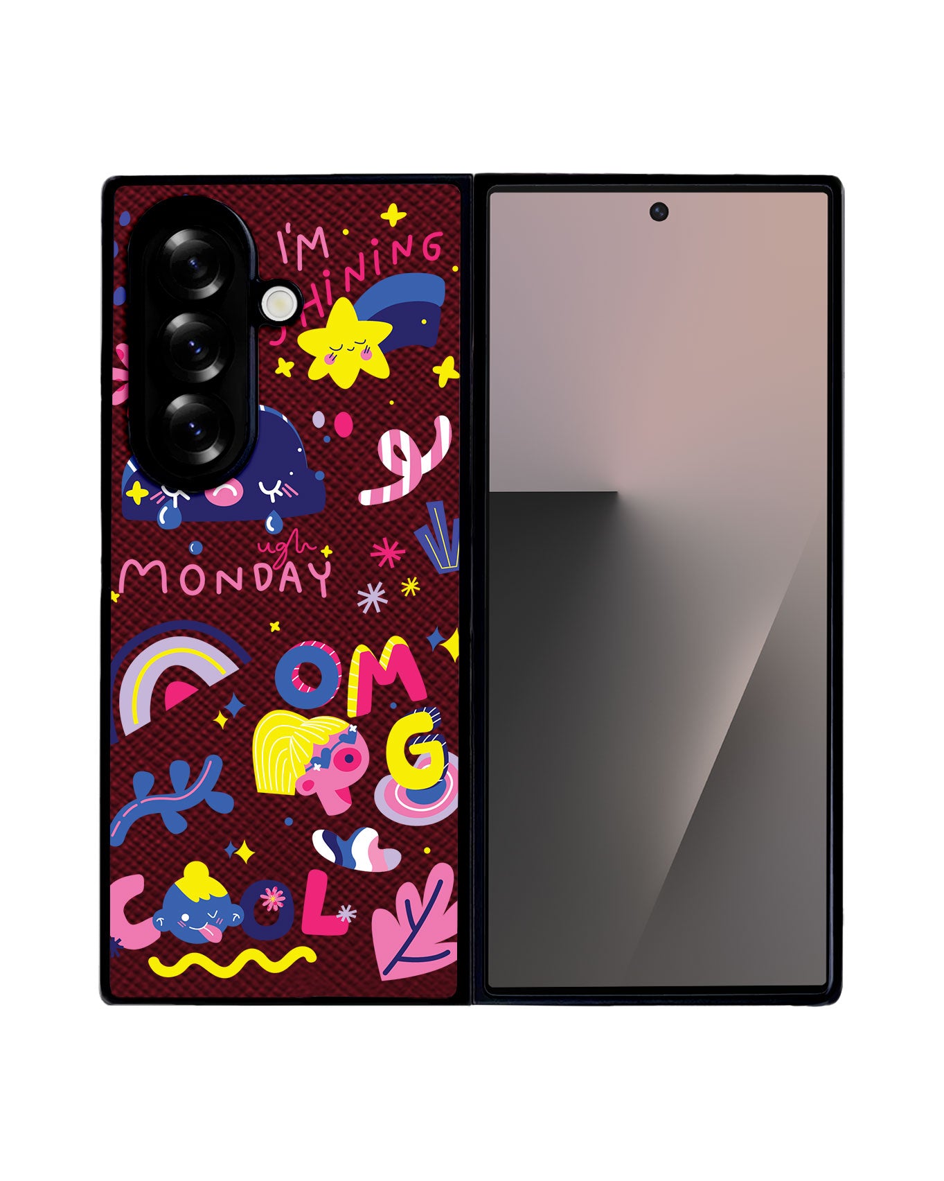 Android Flip / Fold Leather Grip - Monday my Day