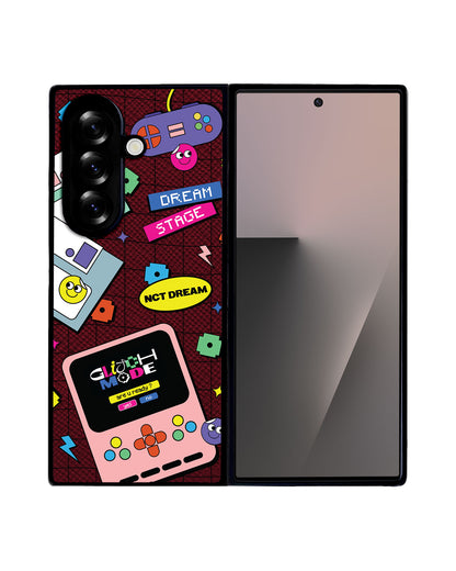 Android Flip / Fold Leather Grip - NCT Glitch Mode