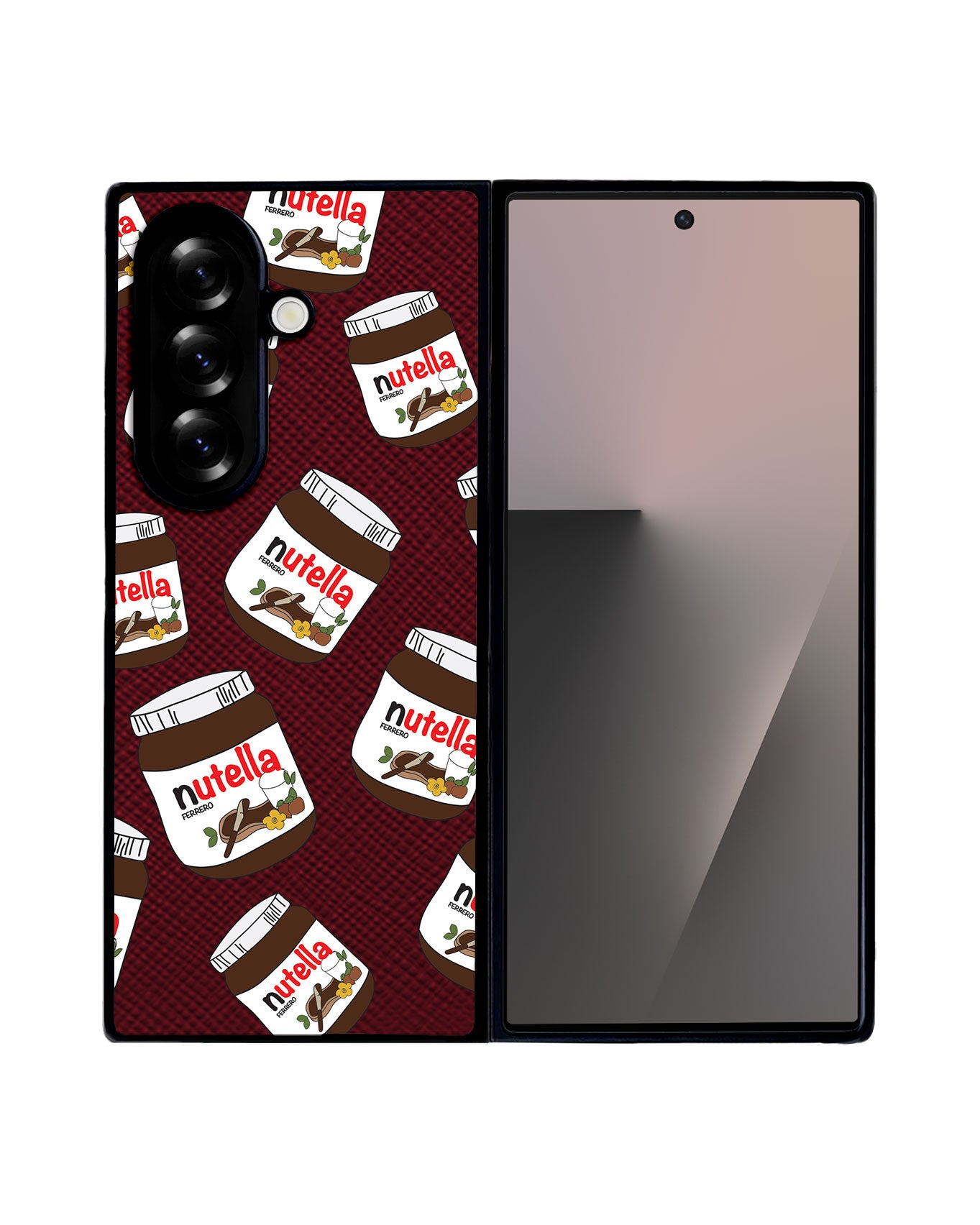 Android Flip / Fold Leather Grip - Nutella