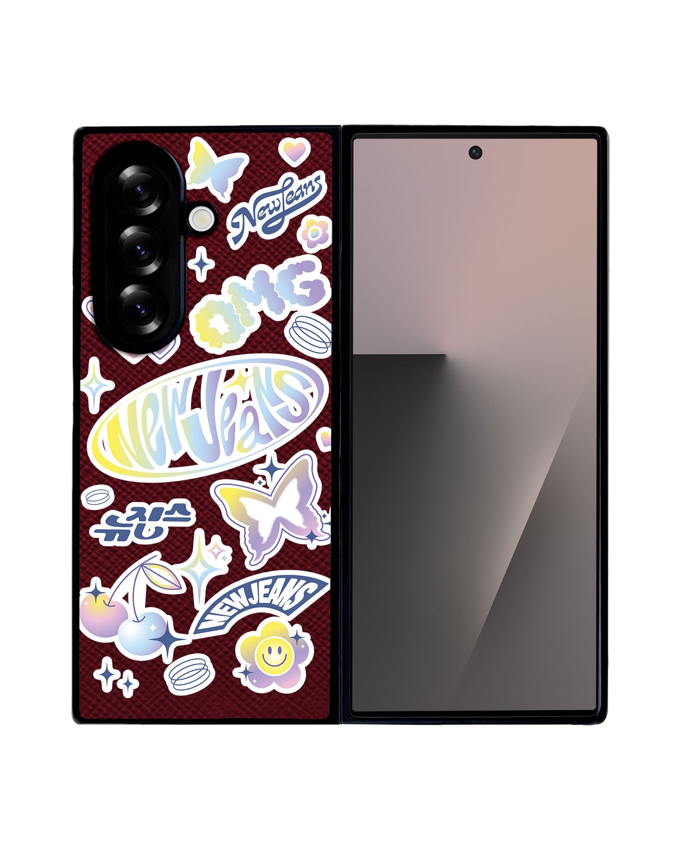 Android Flip / Fold Leather Grip - New Jeans OMG 1.0