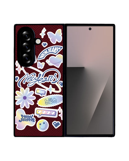 Android Flip / Fold Leather Grip - New Jeans OMG 2.0