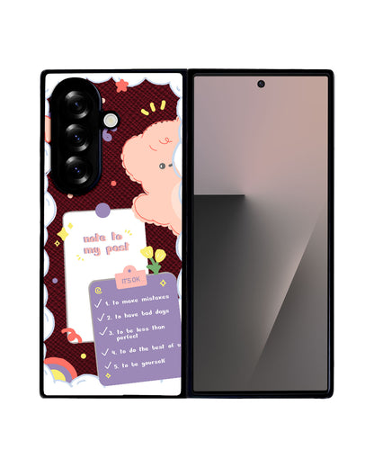 Android Flip / Fold Leather Grip - Note to my Past