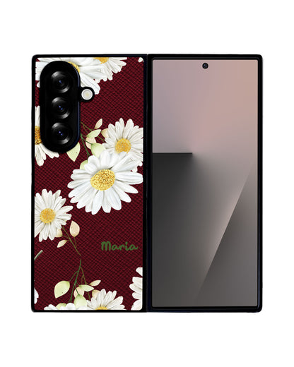 Android Flip / Fold Leather Grip - October Chrysanthemum