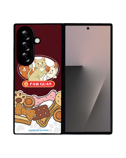 Android Flip / Fold Leather Grip - Pawguan Cat