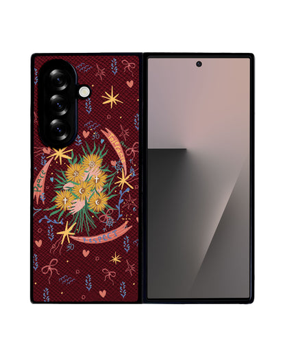 Android Flip / Fold Leather Grip - Peace