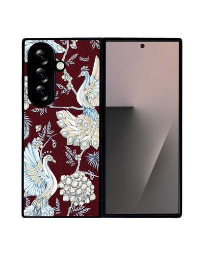 Android Flip / Fold Leather Grip - Peacock 5.0