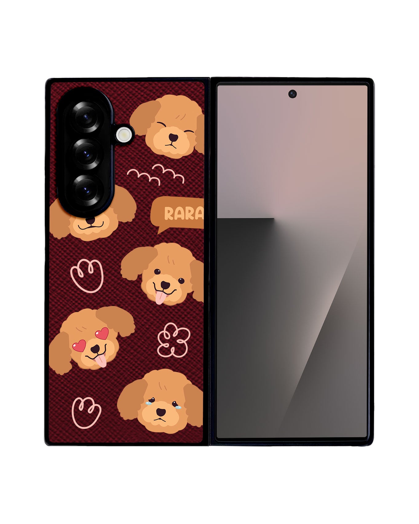Android Flip / Fold Leather Grip - Poodle Squad 3.0