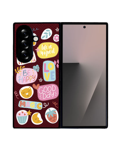 Android Flip / Fold Leather Grip - Good Day 1.0