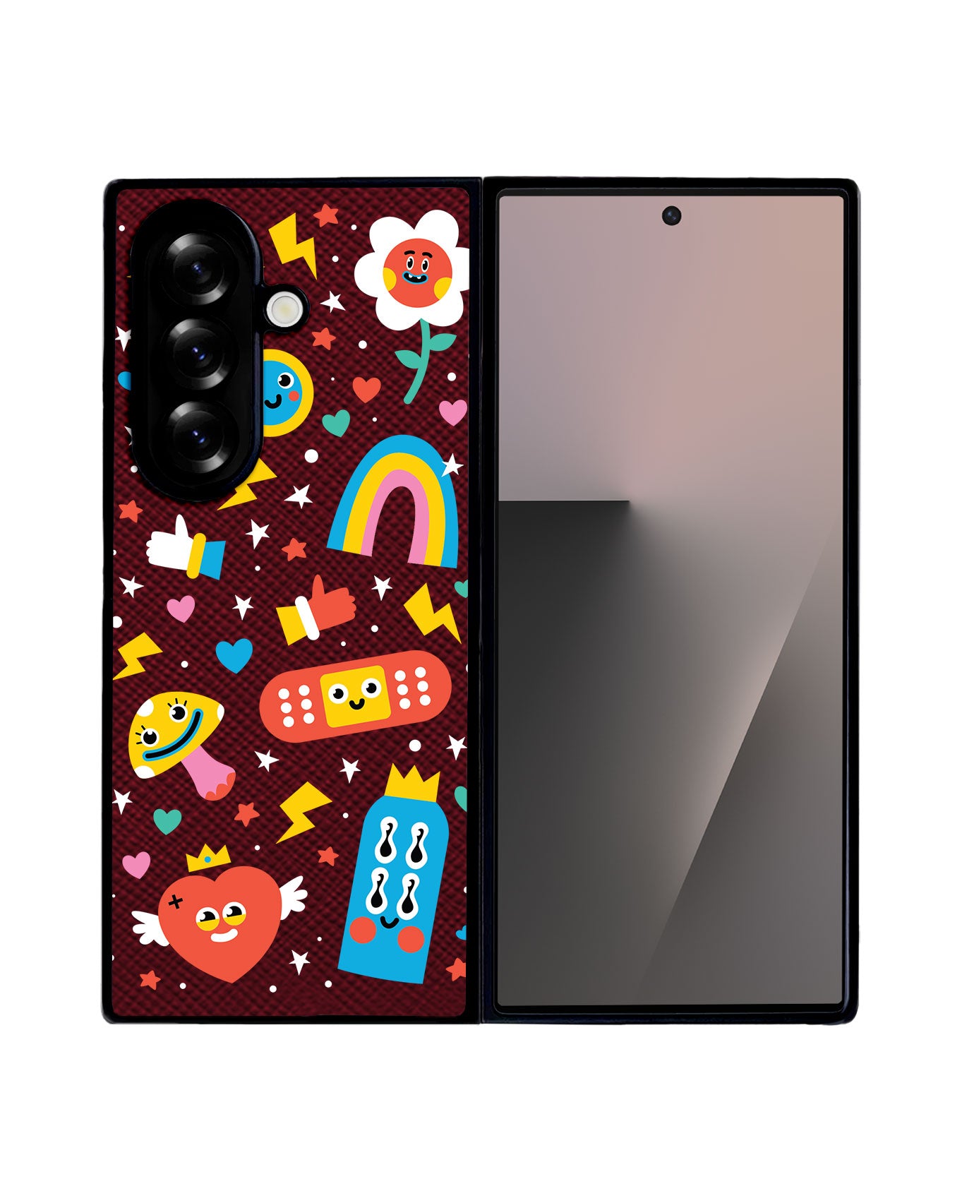 Android Flip / Fold Leather Grip - Red Club