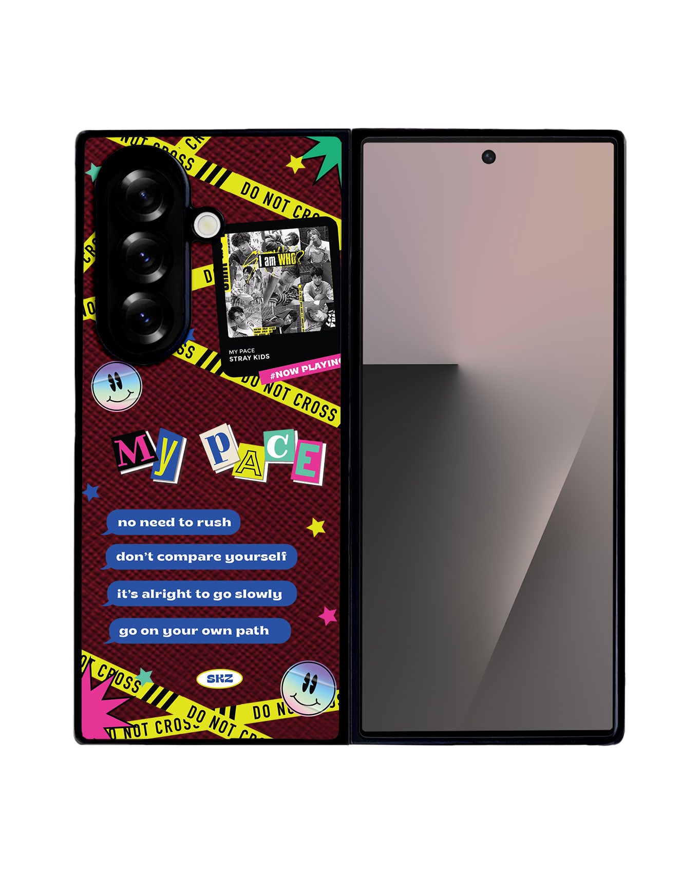 Android Flip / Fold Leather Grip - Stray Kidz My Pace