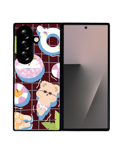 Android Flip / Fold Leather Grip - Pool Party 2.0