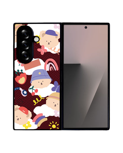 Android Flip / Fold Leather Grip - Bear in Style