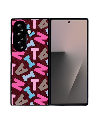 Android Flip / Fold Leather Grip - Scattered Monogram 2.0