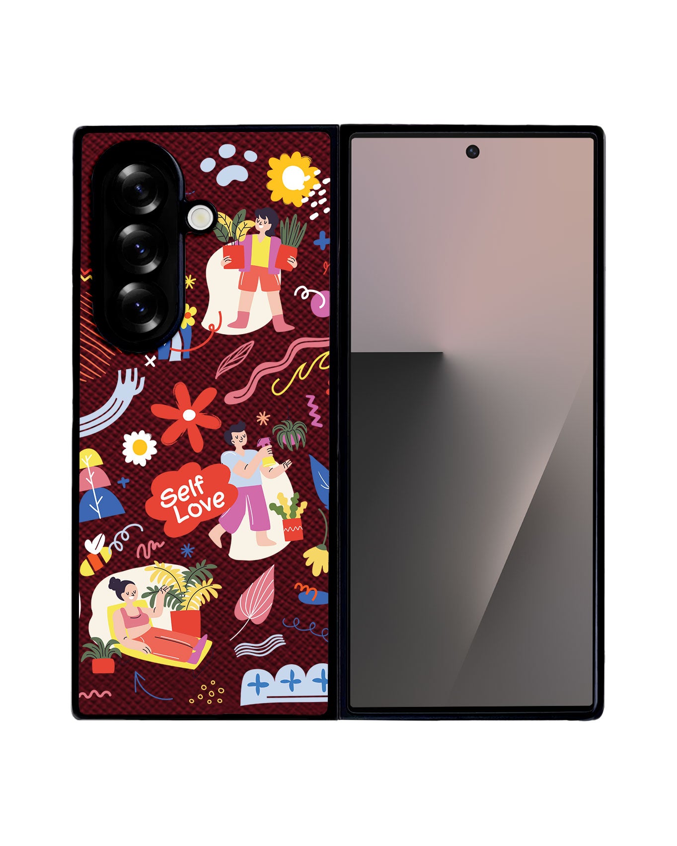 Android Flip / Fold Leather Grip - Self Love Sticker Pack 1.0