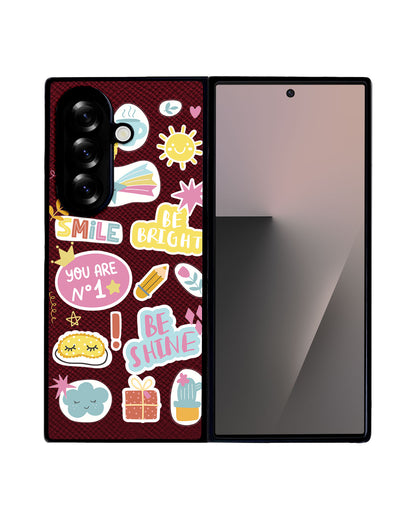 Android Flip / Fold Leather Grip - Self Love Sticker Pack 3.0