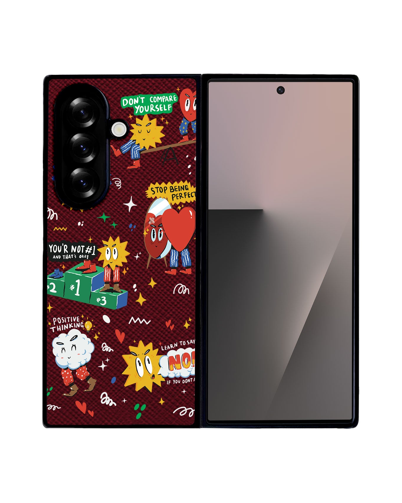 Android Flip / Fold Leather Grip - Selfless Love 2.0