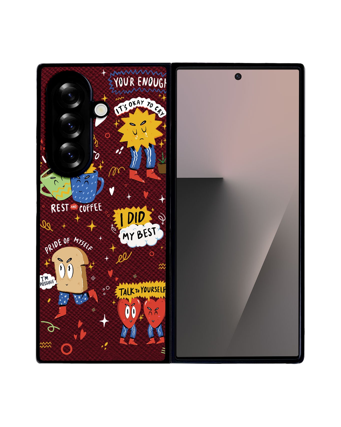 Android Flip / Fold Leather Grip - Selfless Love 3.0