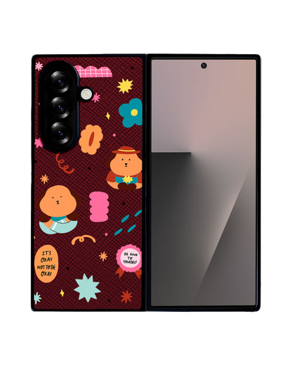 Android Flip / Fold Leather Grip - Selflove Garden