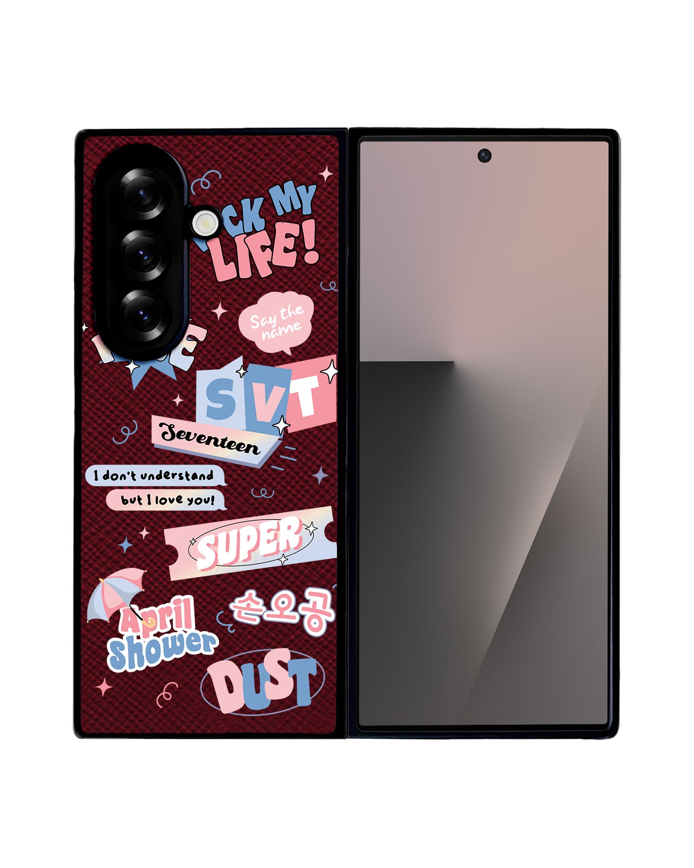 Android Flip / Fold Leather Grip - Seventeen Super