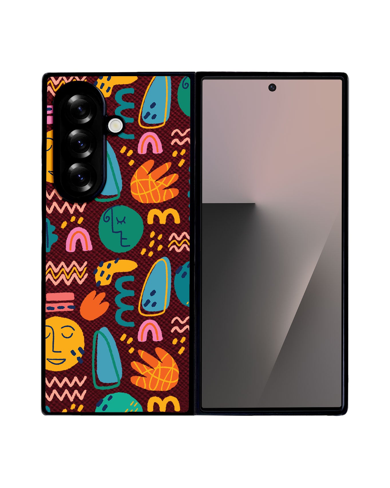 Android Flip / Fold Leather Grip - Silent Art