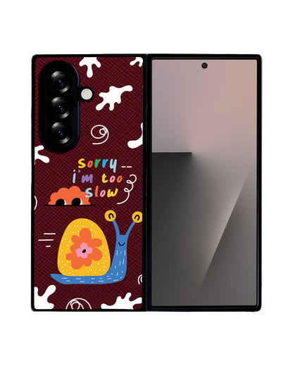 Android Flip / Fold Leather Grip - Sorry Being Slow