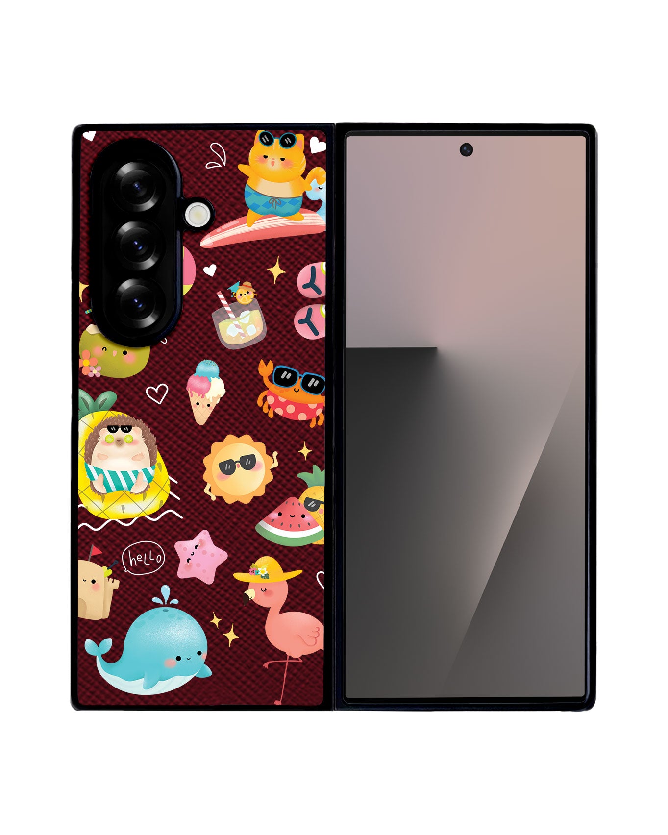 Android Flip / Fold Leather Grip - Summer