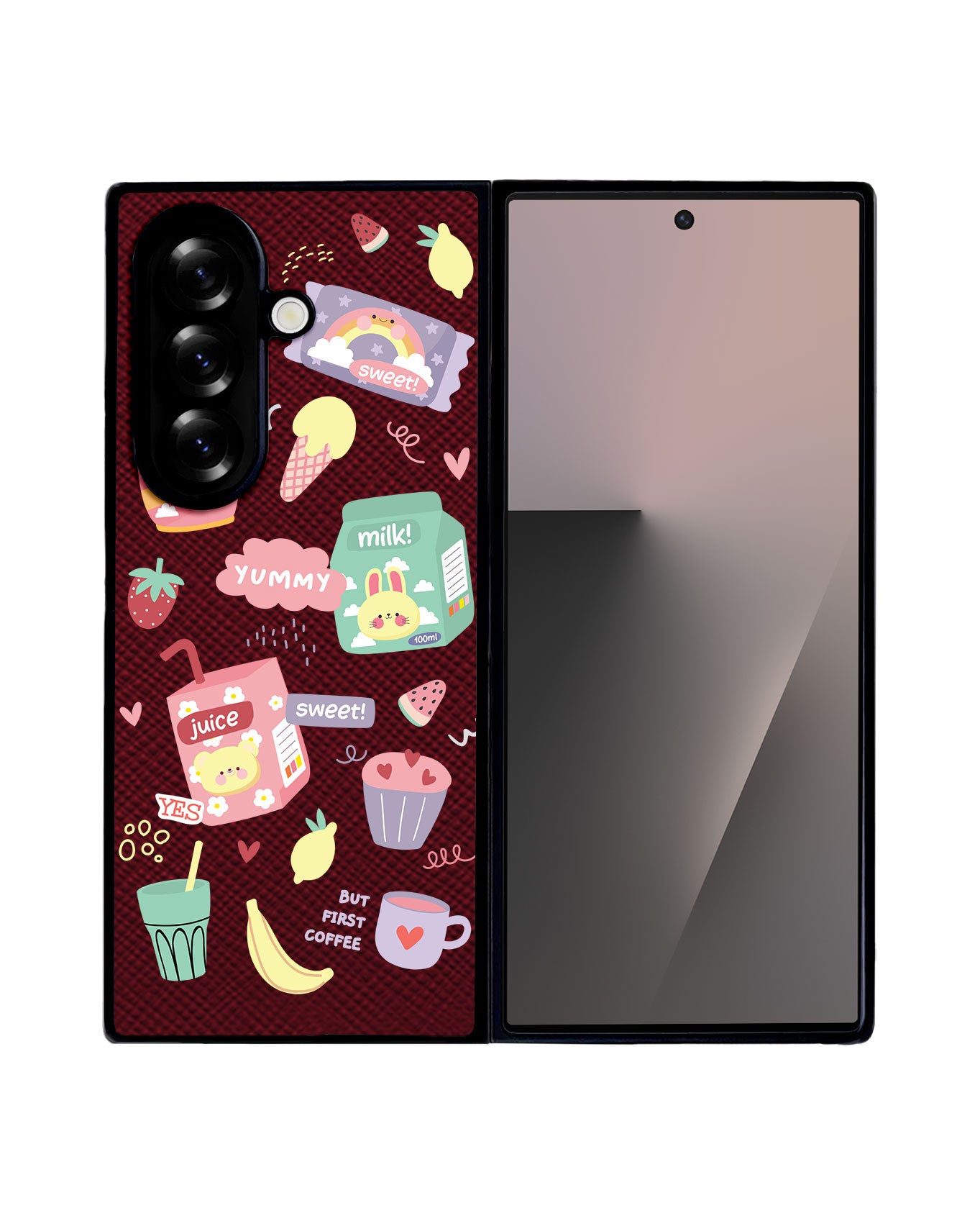 Android Flip / Fold Leather Grip - Sweet & Yummy