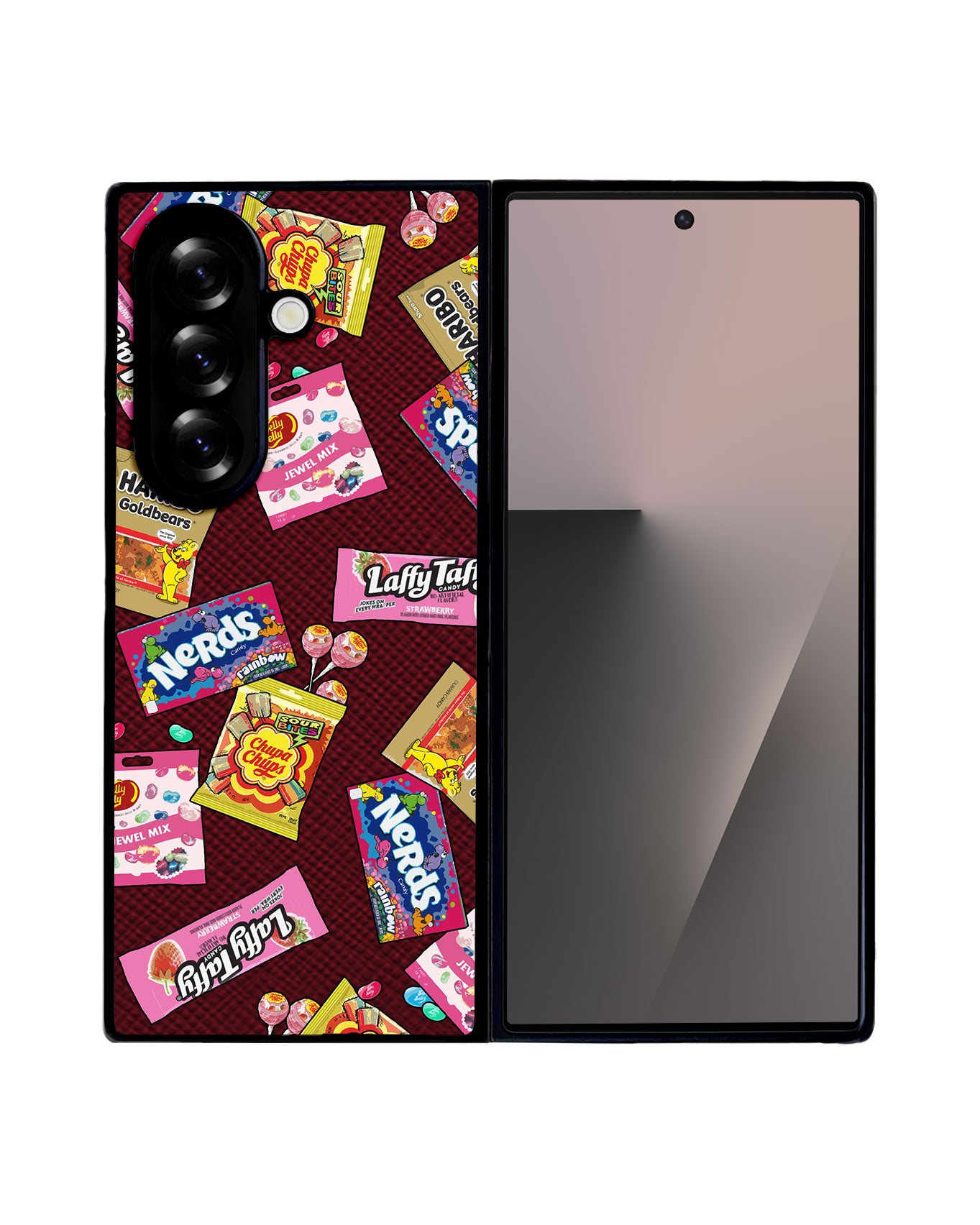 Android Flip / Fold Leather Grip - Sweets and Gummies