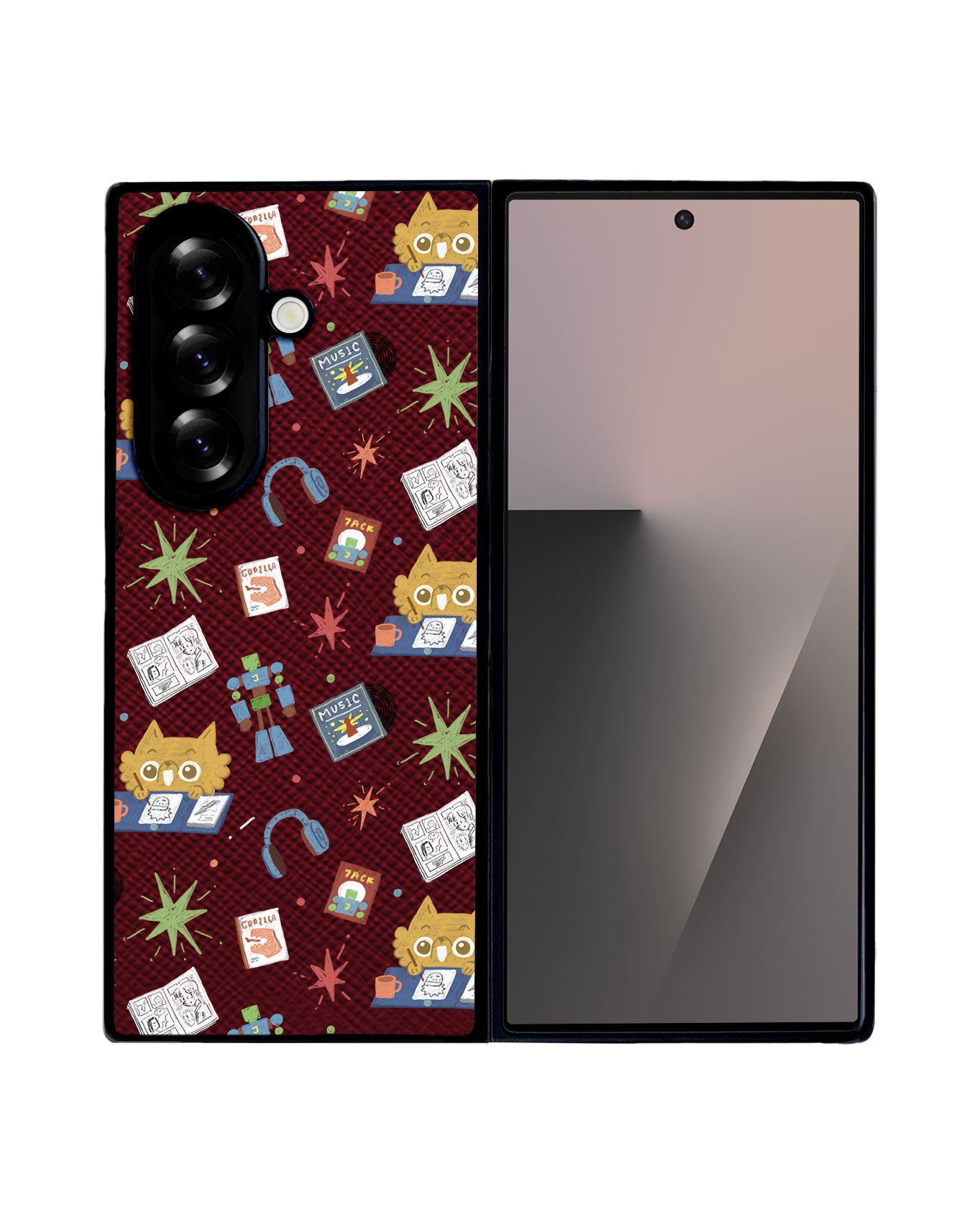 Android Flip / Fold Leather Grip - Too Much Hobbies