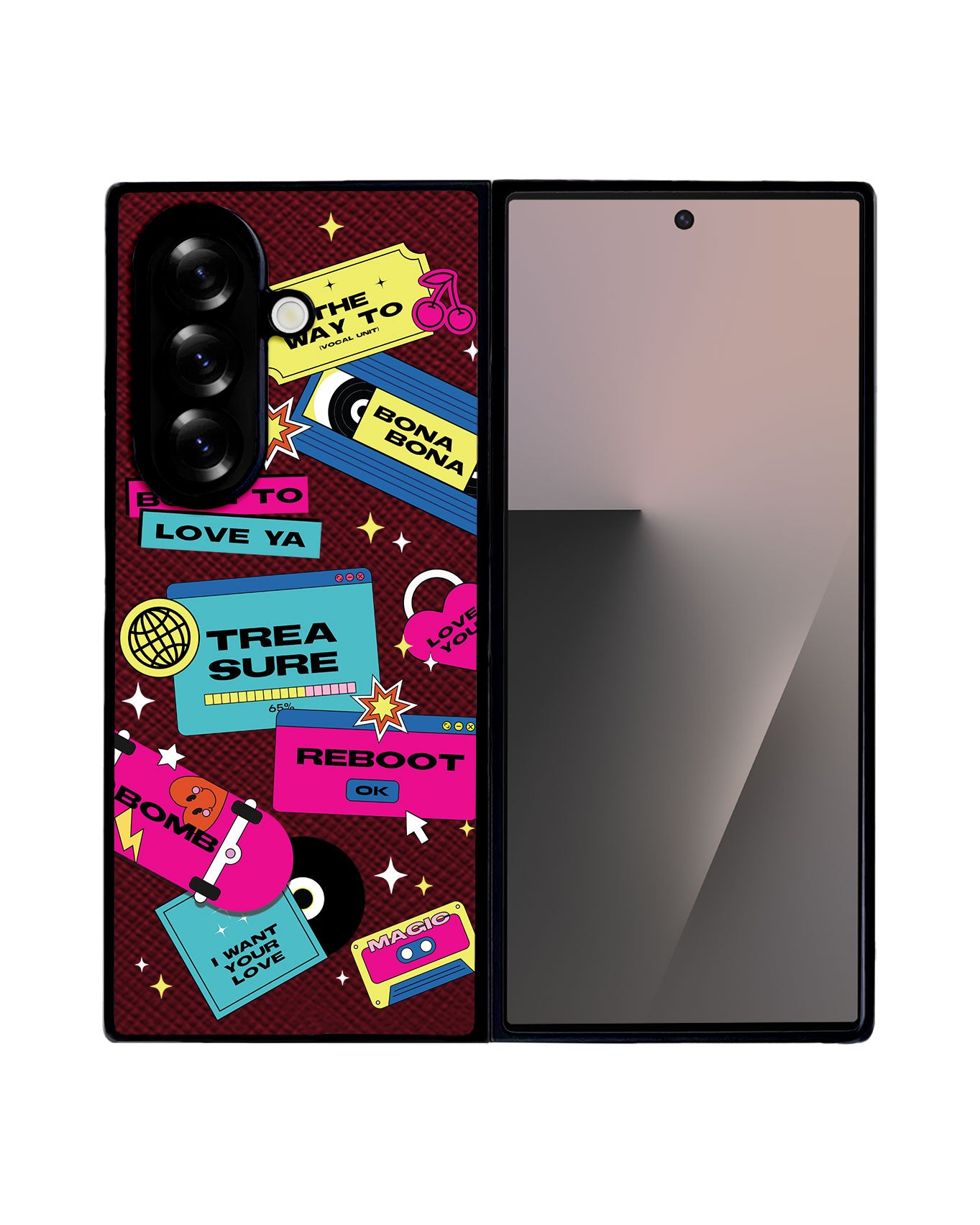 Android Flip / Fold Leather Grip - Treasure Reboot