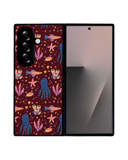 Android Flip / Fold Leather Grip - Underwater Dreams 1.0