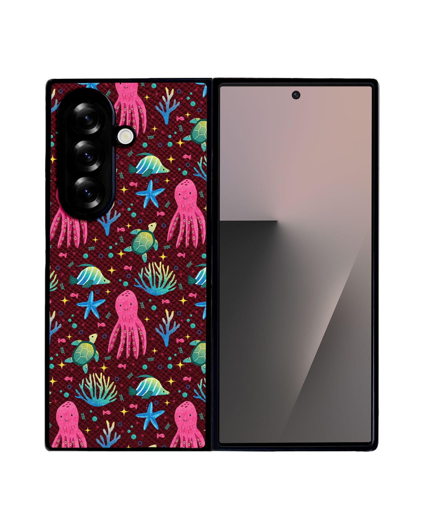 Android Flip / Fold Leather Grip - Underwater Dreams 2.0