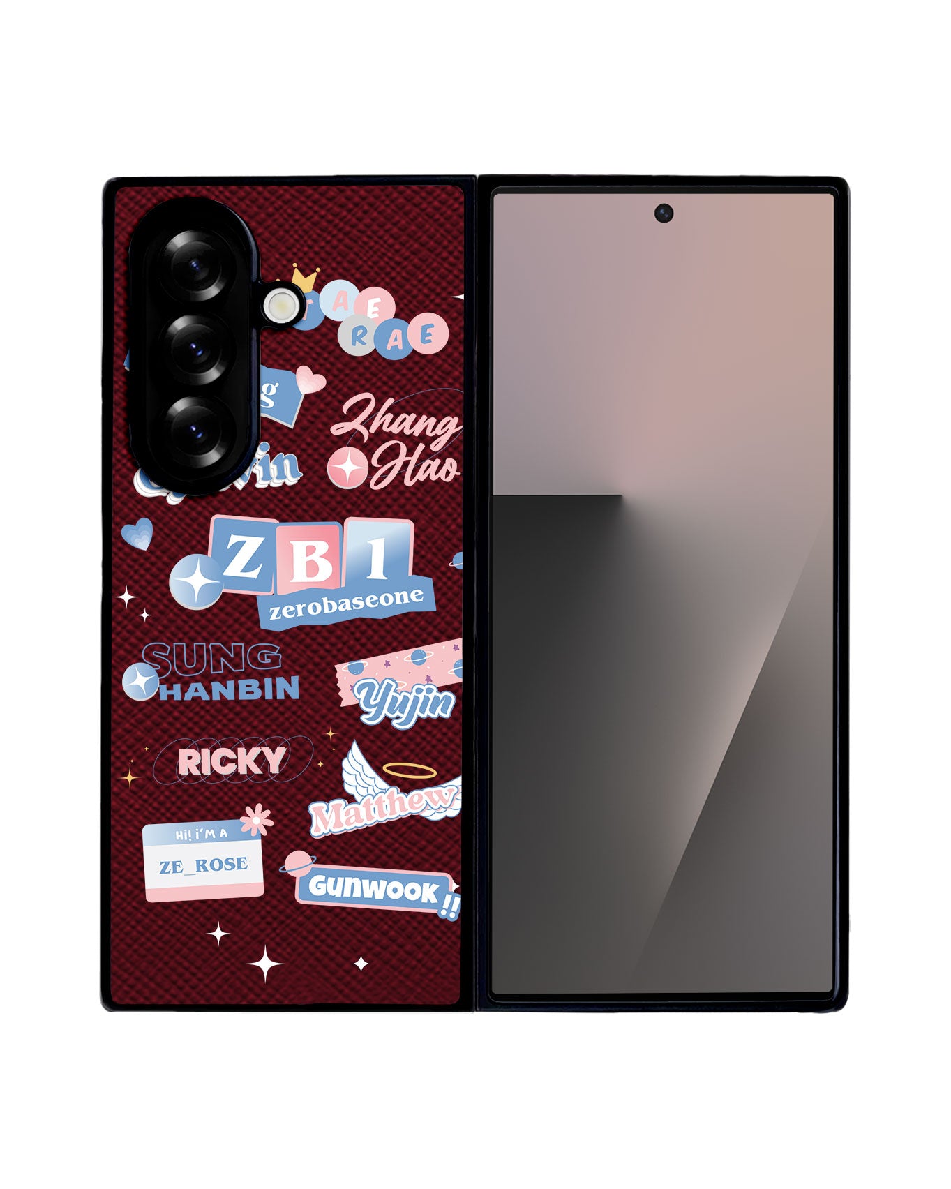 Android Flip / Fold Leather Grip - Zerobaseone Members