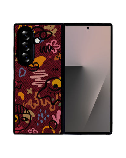 Android Flip / Fold Leather Grip - Abstract 3.0